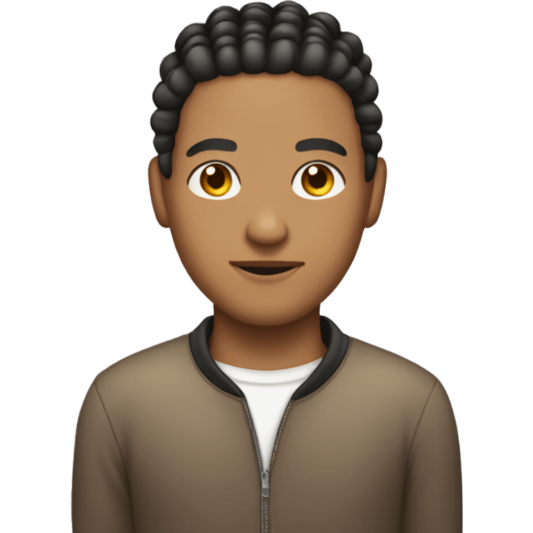 Lightskin man with cornrows emoji