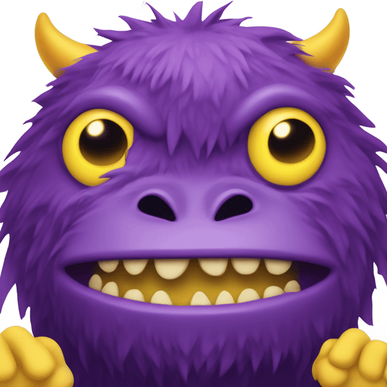 Purple monster  emoji