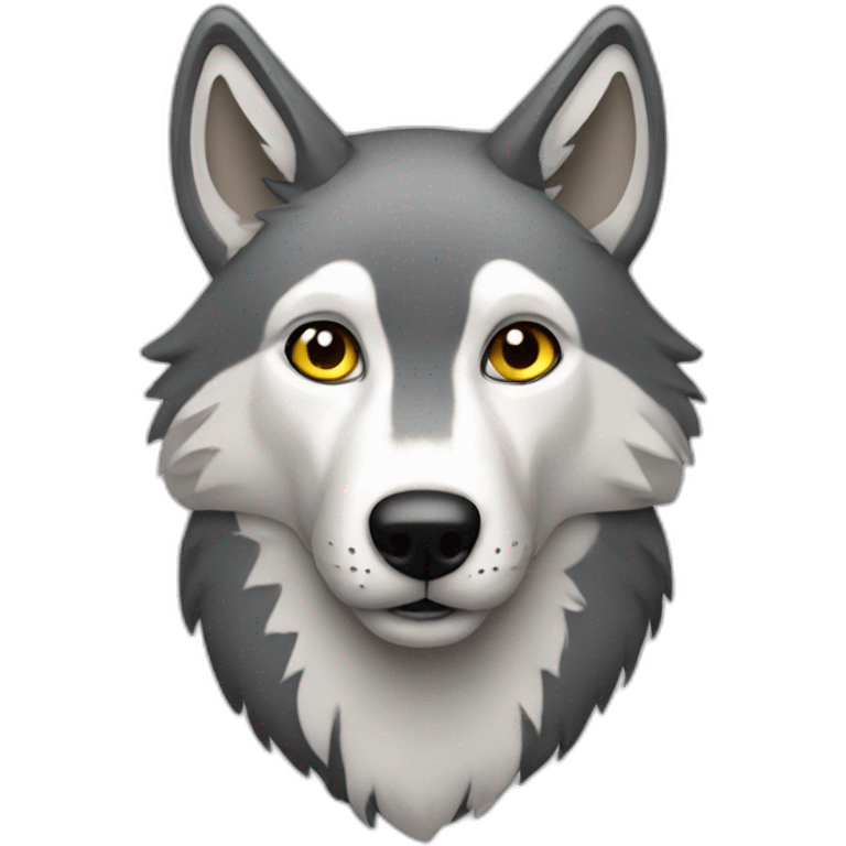 Loup sur chat emoji