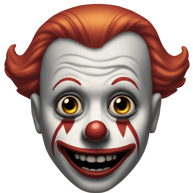 Creepy clown emoji