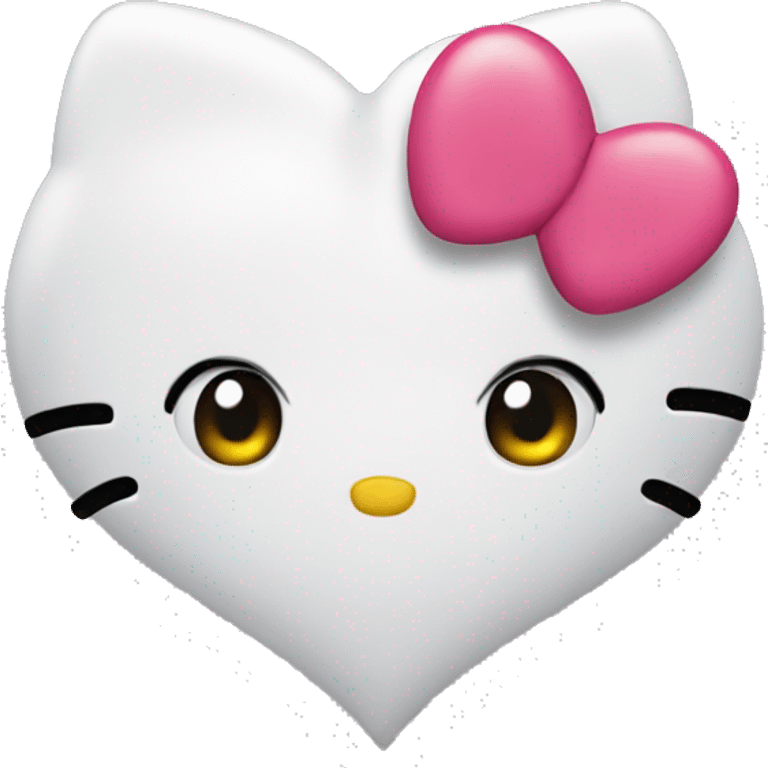 hello kitty heart emoji