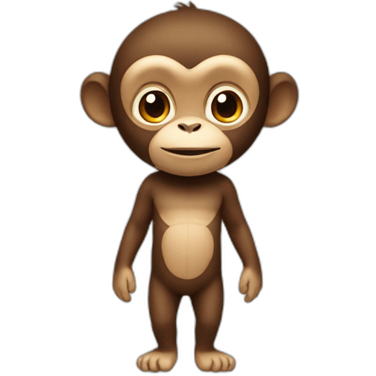 A monkey with human body emoji