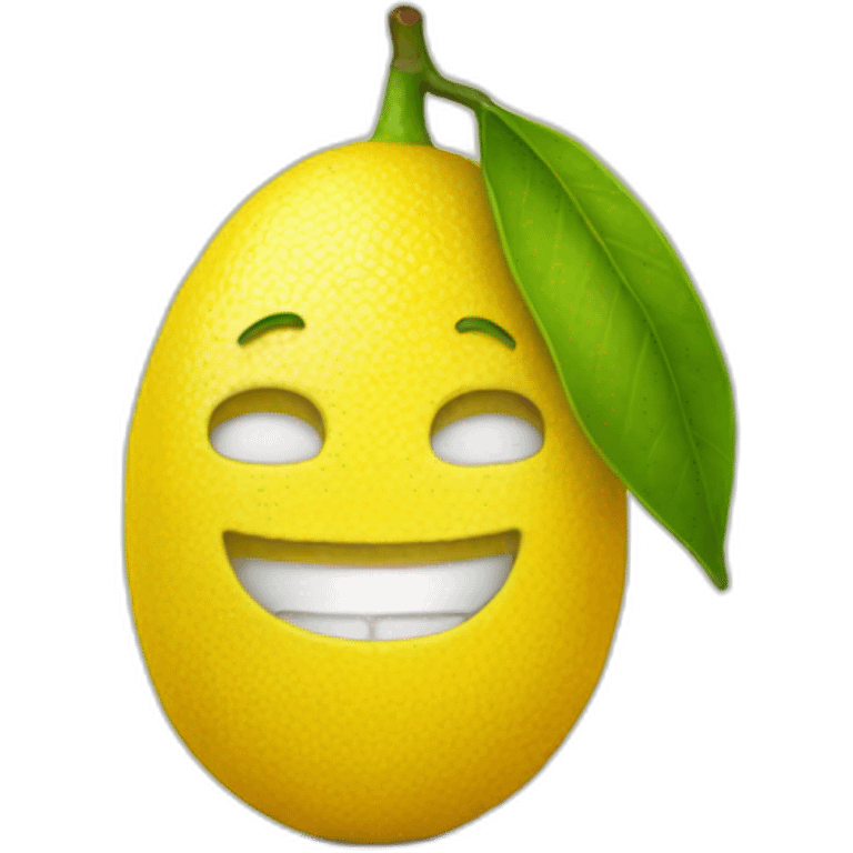 Un citron emoji