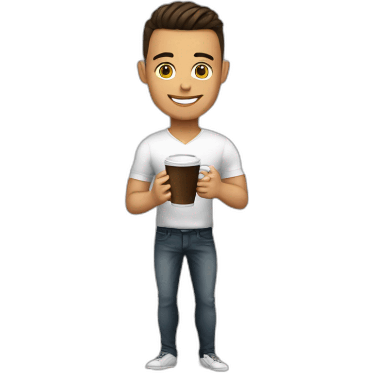 ronaldo with a coffe emoji