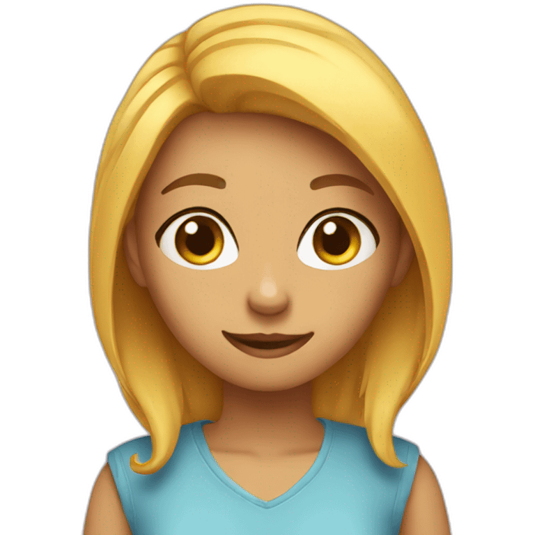 Fille chat emoji