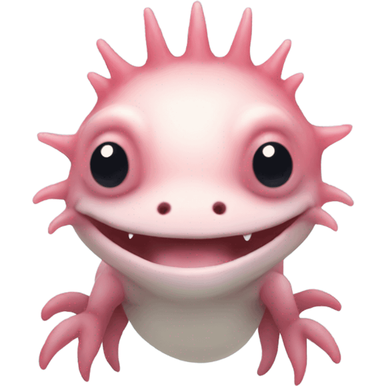 Axolotl smiling emoji