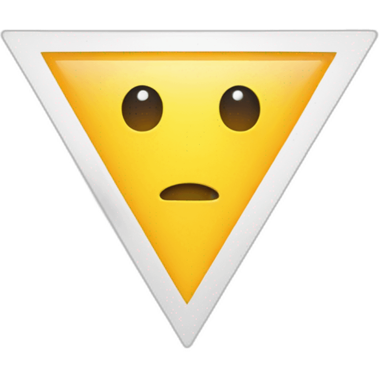 Triangle  rond emoji