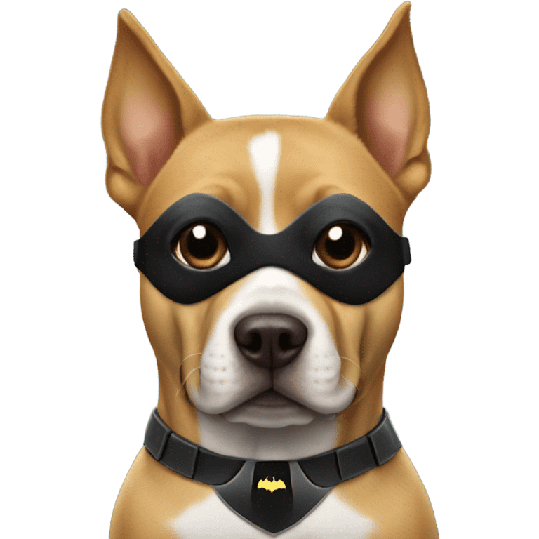 Dog dressed as Batman  emoji