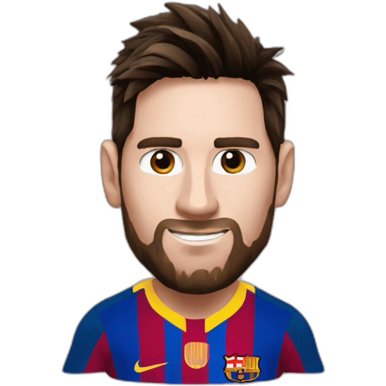 Messi with WC emoji