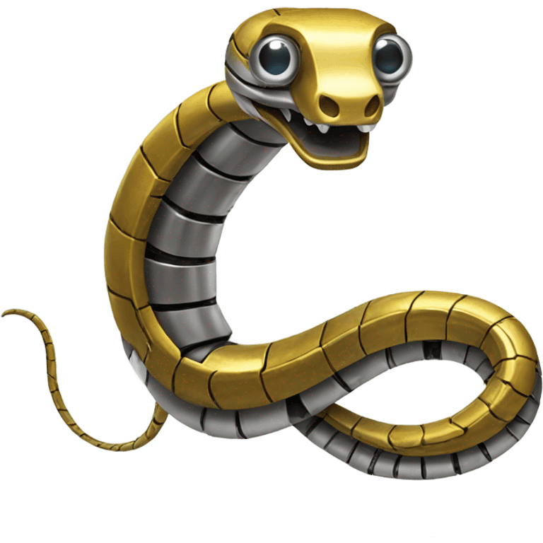 snake - robot - made - of - metal emoji