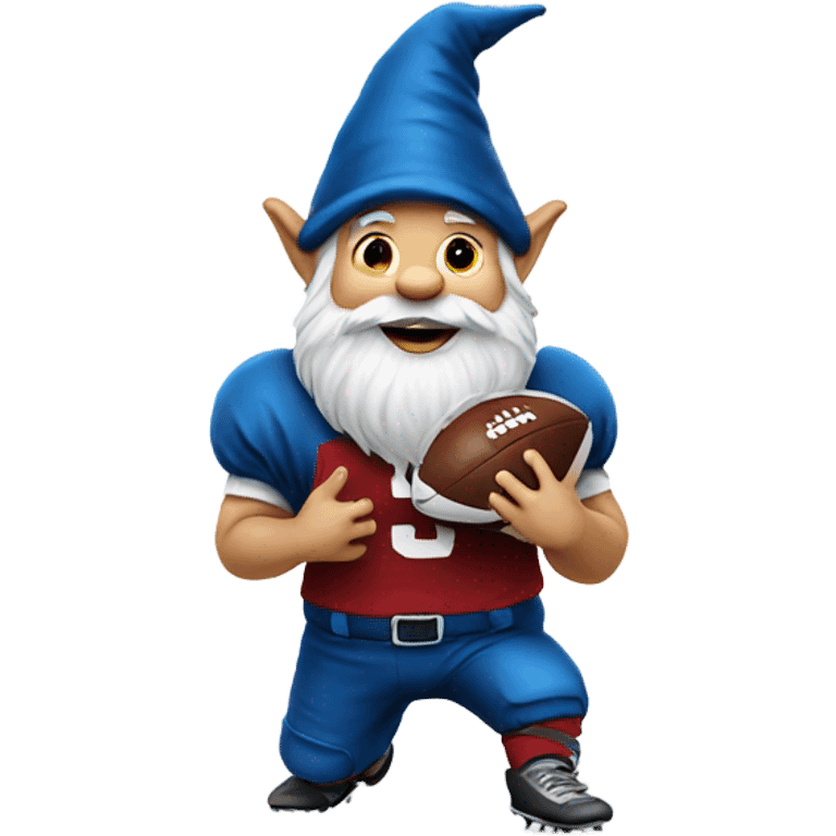 gnome playing football emoji