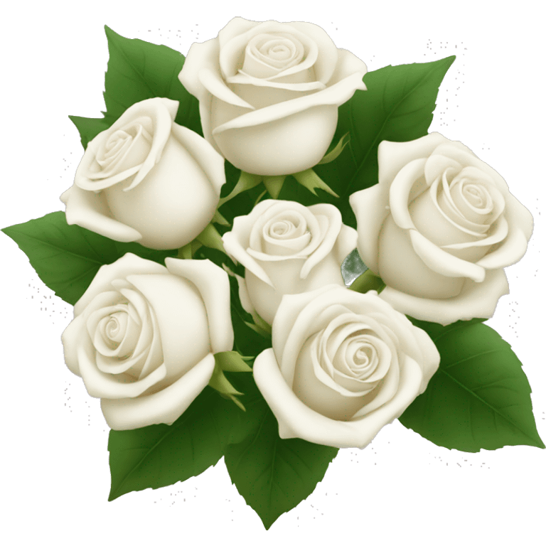 white rose bouquet  emoji