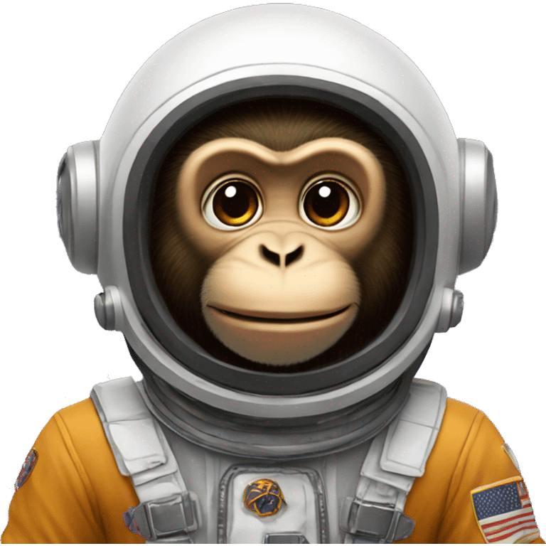 monkey in space helmet emoji