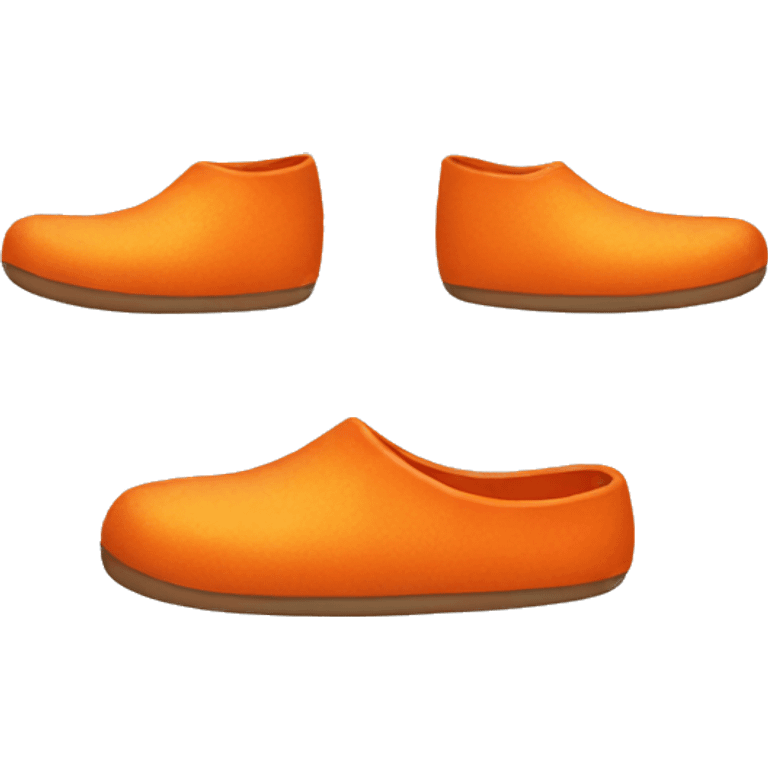 Orange Slippers  emoji