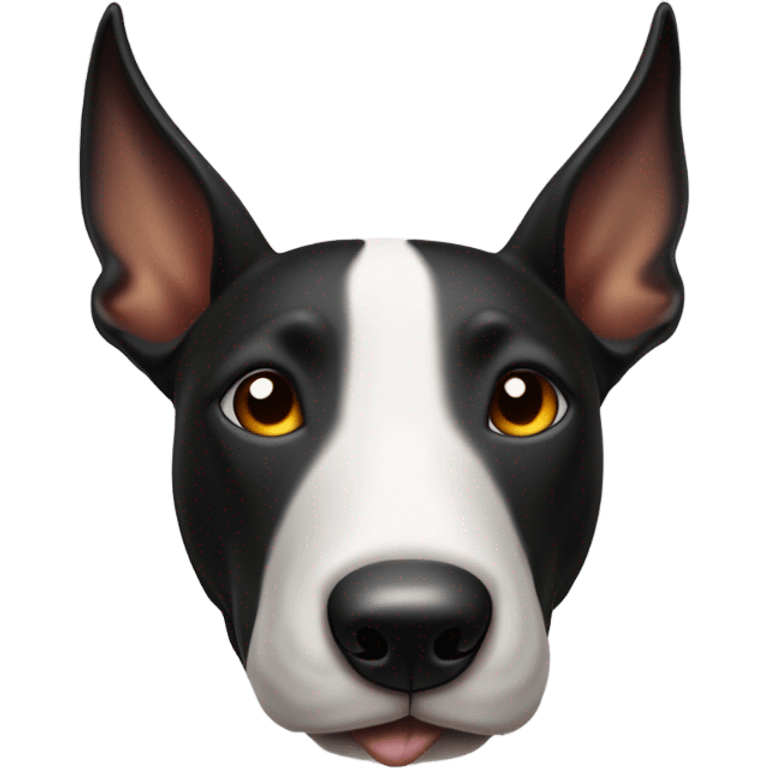 Bull terrier noir et feux  emoji