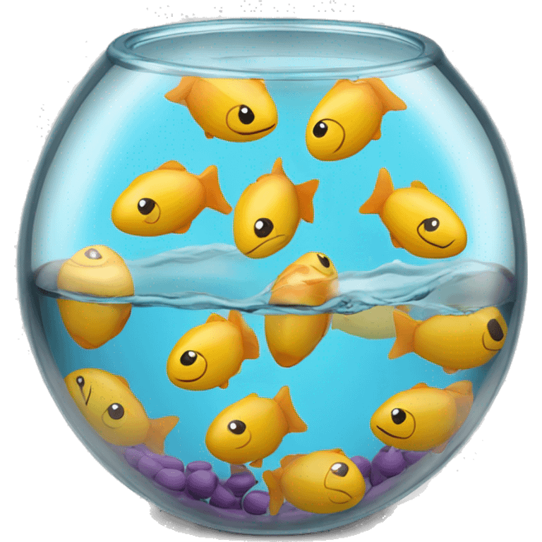 chapsticks in fish bowl  emoji