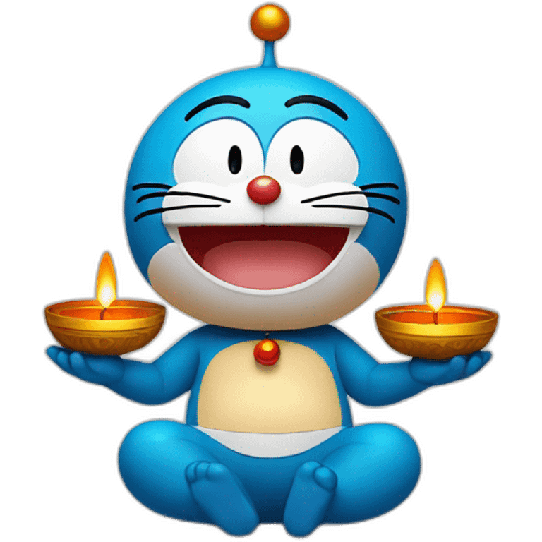 Doraemon diwali emoji emoji