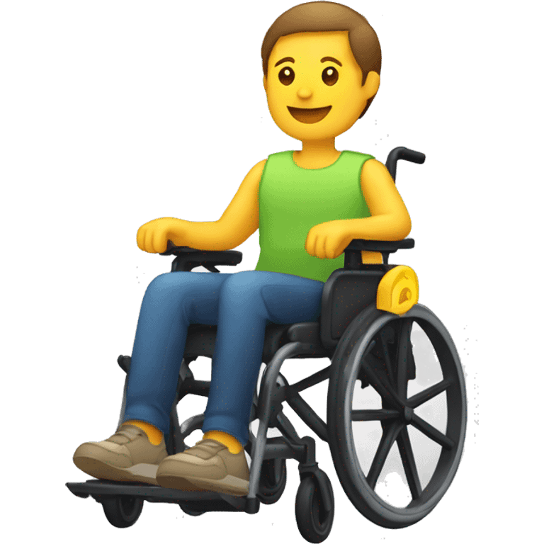 Personne en fauteuil roulant électrique  emoji