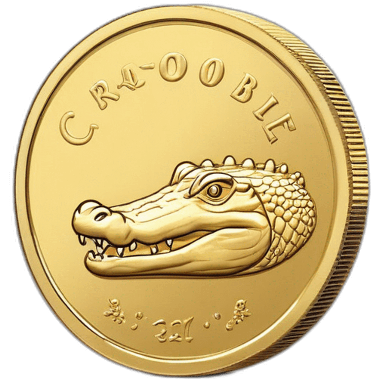 crocodile gold coin  emoji