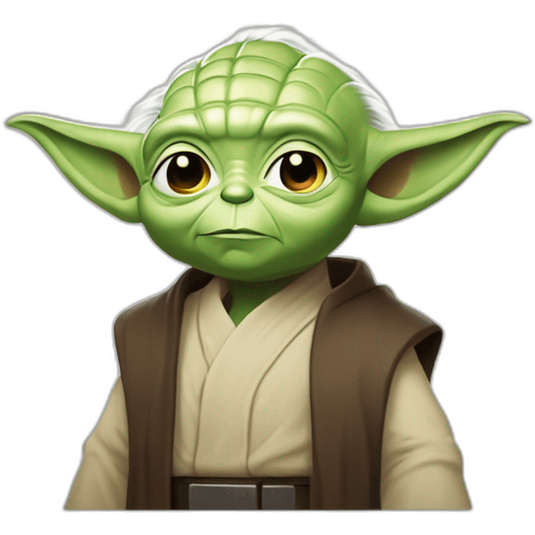 elon musk buvant une bien avec Yoda emoji