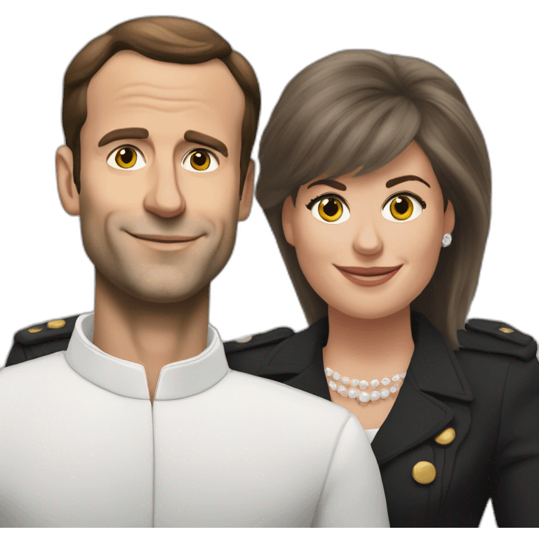 Macron et Brigitte emoji