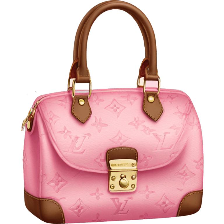 Pink louis vuitton bag emoji