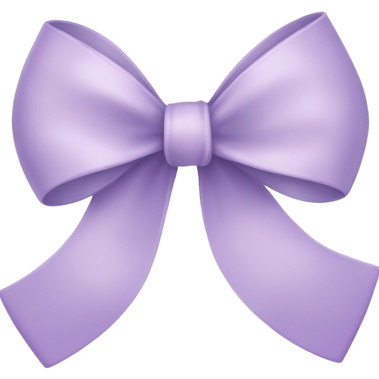 Pastel Purple ribbon bow emoji