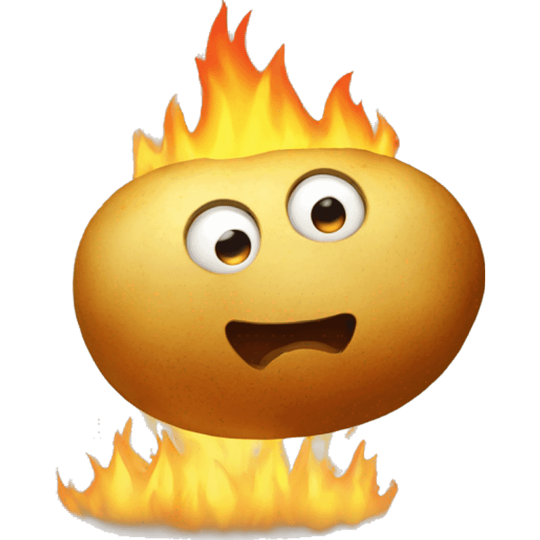 burning potato emoji