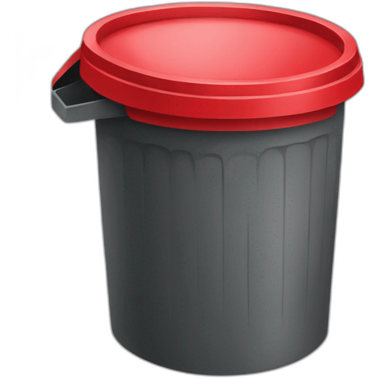 red trash can emoji