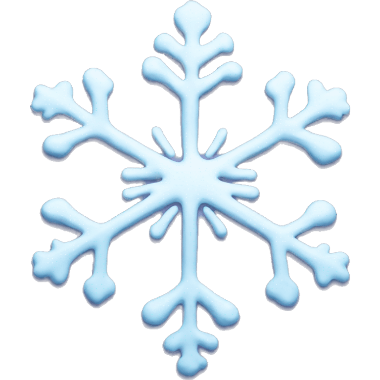 Melting snowflake emoji