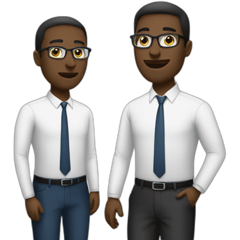 two-Colleagues-on-a-meeting-white-skin emoji