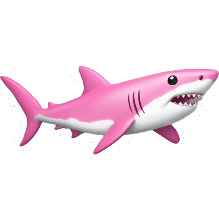 Pink shark  emoji