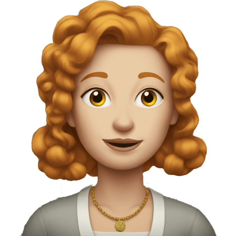 Old money beautiful ginger lady  emoji