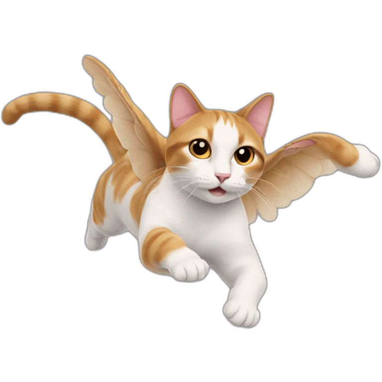 cat flying emoji