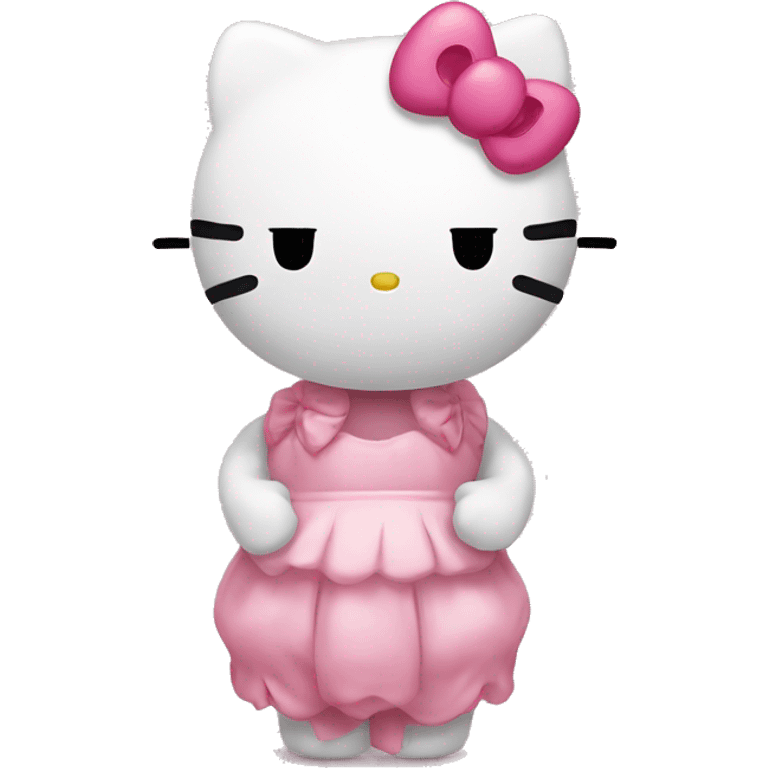 hello kitty is crying  emoji