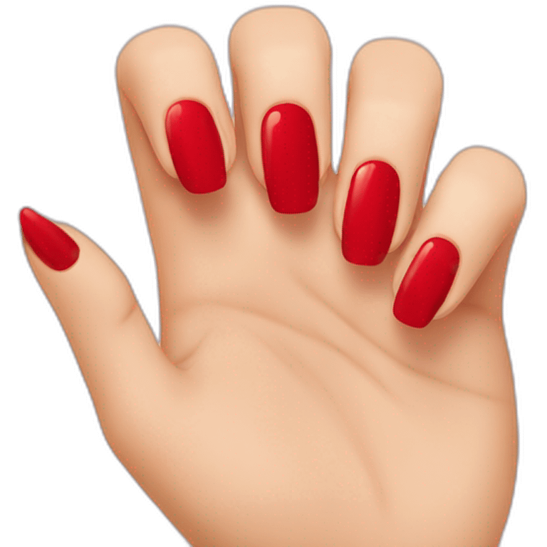 red nail emoji