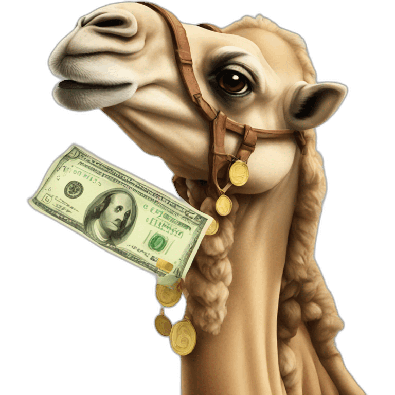 Money tourism camel emoji