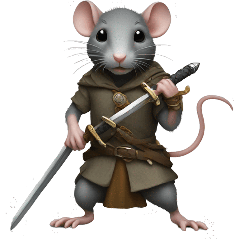 Rat with a sword emoji