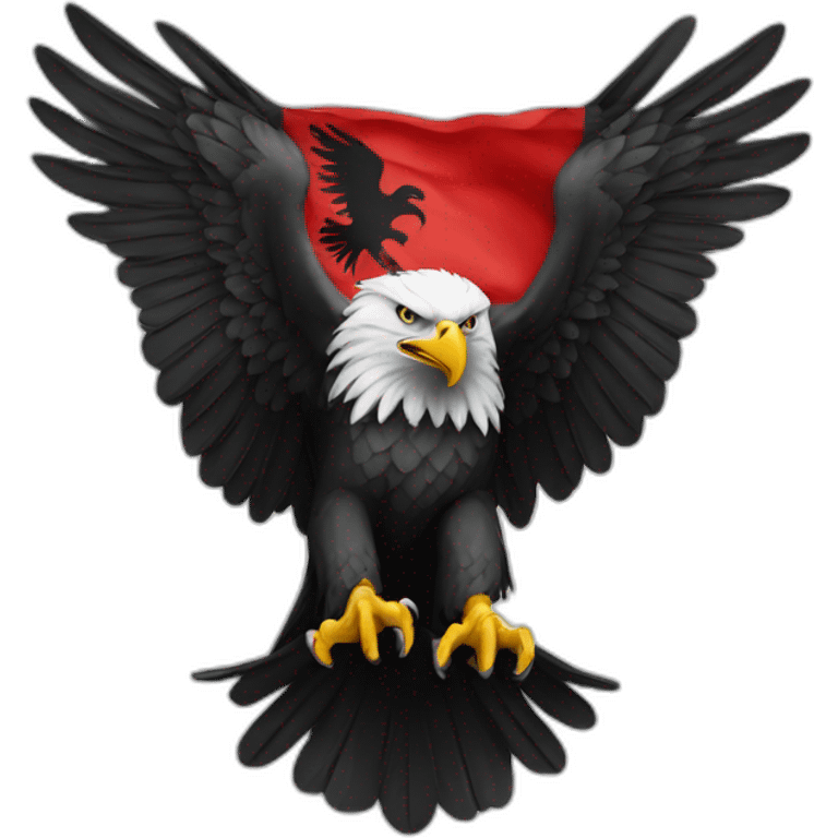 eagle with albanian flag emoji