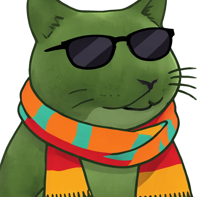 Cat with sunglasses emoji