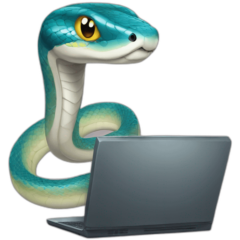 python with a pc emoji