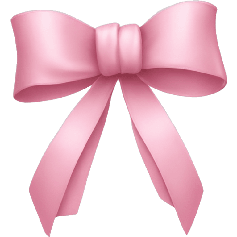 Light pink ribbon tied in bow emoji