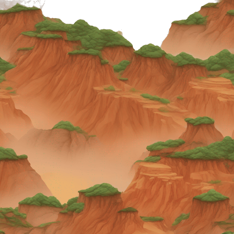 Danxia landform landscape emoji