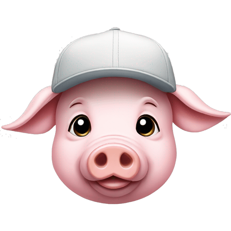 little pig with cap emoji