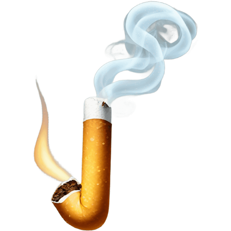 a lit cigarette  emoji