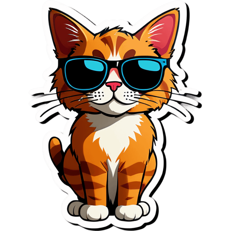 Cat with sunglasses emoji