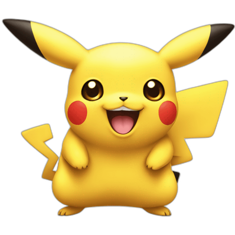 Pikachu happy emoji