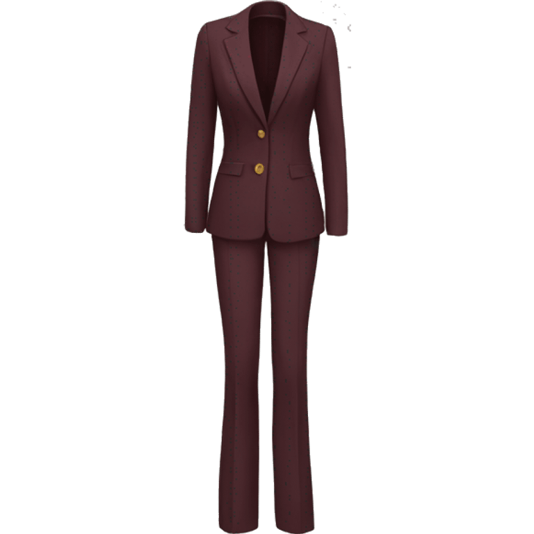 Burgundy buckle  dress pants emoji