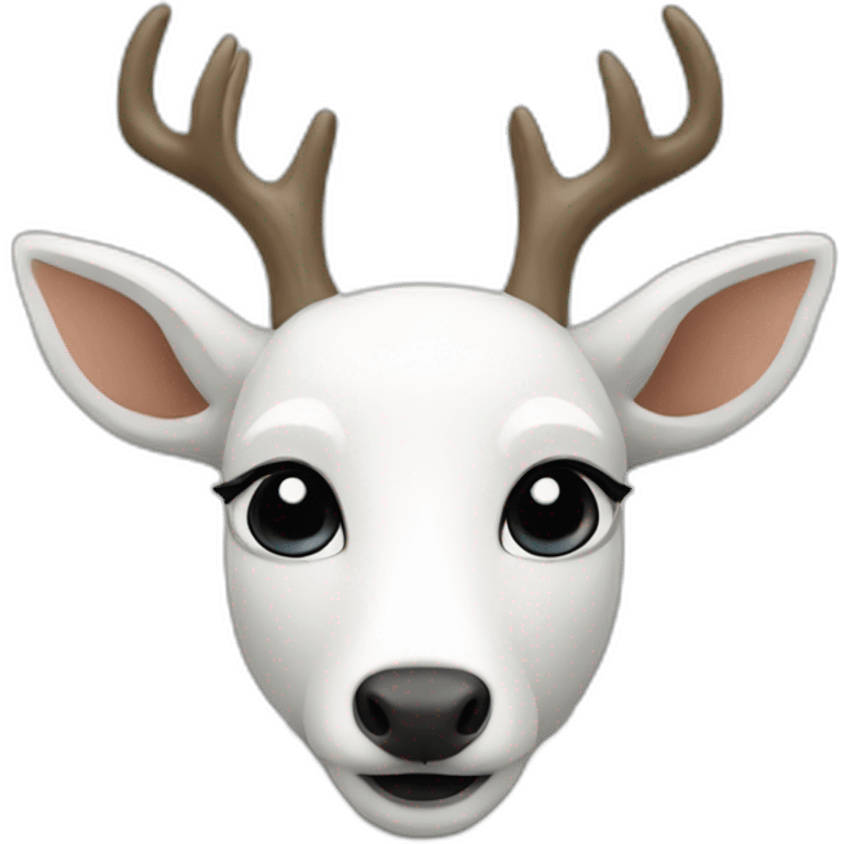 white deer in the framework emoji