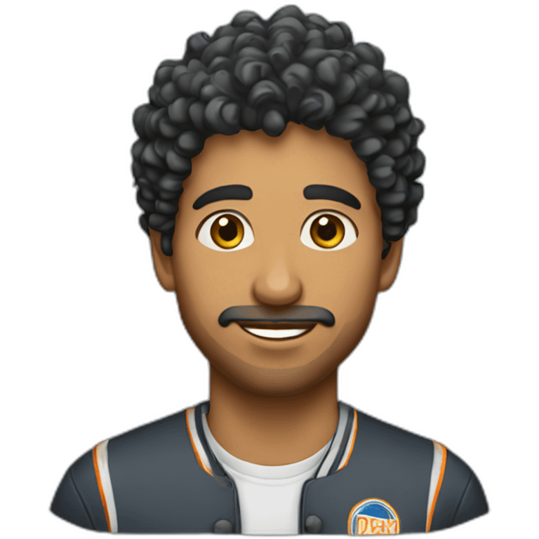 indian-college-man-curly-hair emoji